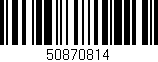 Código de barras (EAN, GTIN, SKU, ISBN): '50870814'