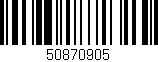 Código de barras (EAN, GTIN, SKU, ISBN): '50870905'
