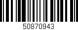 Código de barras (EAN, GTIN, SKU, ISBN): '50870943'
