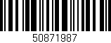 Código de barras (EAN, GTIN, SKU, ISBN): '50871987'