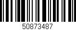Código de barras (EAN, GTIN, SKU, ISBN): '50873487'