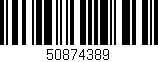 Código de barras (EAN, GTIN, SKU, ISBN): '50874389'