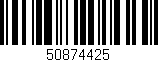 Código de barras (EAN, GTIN, SKU, ISBN): '50874425'