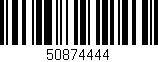 Código de barras (EAN, GTIN, SKU, ISBN): '50874444'