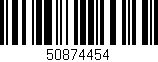 Código de barras (EAN, GTIN, SKU, ISBN): '50874454'