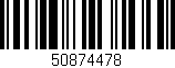 Código de barras (EAN, GTIN, SKU, ISBN): '50874478'