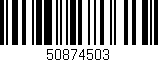Código de barras (EAN, GTIN, SKU, ISBN): '50874503'