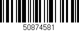 Código de barras (EAN, GTIN, SKU, ISBN): '50874581'