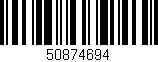 Código de barras (EAN, GTIN, SKU, ISBN): '50874694'