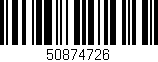 Código de barras (EAN, GTIN, SKU, ISBN): '50874726'