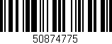 Código de barras (EAN, GTIN, SKU, ISBN): '50874775'