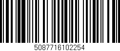 Código de barras (EAN, GTIN, SKU, ISBN): '5087716102254'