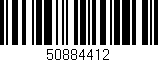 Código de barras (EAN, GTIN, SKU, ISBN): '50884412'