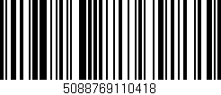 Código de barras (EAN, GTIN, SKU, ISBN): '5088769110418'