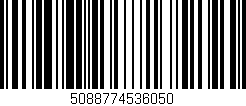 Código de barras (EAN, GTIN, SKU, ISBN): '5088774536050'