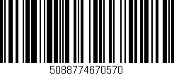 Código de barras (EAN, GTIN, SKU, ISBN): '5088774670570'