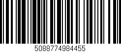 Código de barras (EAN, GTIN, SKU, ISBN): '5088774984455'