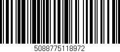 Código de barras (EAN, GTIN, SKU, ISBN): '5088775118972'