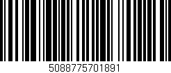 Código de barras (EAN, GTIN, SKU, ISBN): '5088775701891'