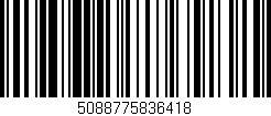 Código de barras (EAN, GTIN, SKU, ISBN): '5088775836418'