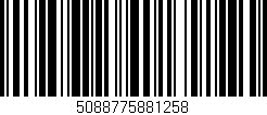 Código de barras (EAN, GTIN, SKU, ISBN): '5088775881258'