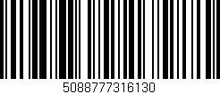 Código de barras (EAN, GTIN, SKU, ISBN): '5088777316130'