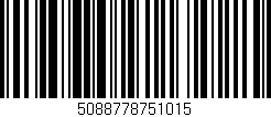 Código de barras (EAN, GTIN, SKU, ISBN): '5088778751015'
