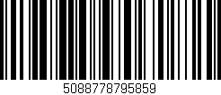 Código de barras (EAN, GTIN, SKU, ISBN): '5088778795859'
