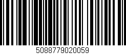 Código de barras (EAN, GTIN, SKU, ISBN): '5088779020059'