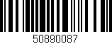 Código de barras (EAN, GTIN, SKU, ISBN): '50890087'