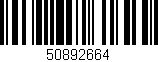 Código de barras (EAN, GTIN, SKU, ISBN): '50892664'