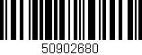 Código de barras (EAN, GTIN, SKU, ISBN): '50902680'