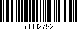 Código de barras (EAN, GTIN, SKU, ISBN): '50902792'