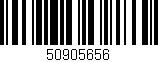 Código de barras (EAN, GTIN, SKU, ISBN): '50905656'