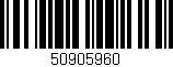 Código de barras (EAN, GTIN, SKU, ISBN): '50905960'
