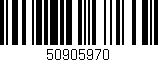 Código de barras (EAN, GTIN, SKU, ISBN): '50905970'