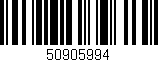 Código de barras (EAN, GTIN, SKU, ISBN): '50905994'