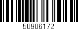 Código de barras (EAN, GTIN, SKU, ISBN): '50906172'