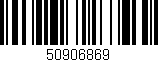 Código de barras (EAN, GTIN, SKU, ISBN): '50906869'