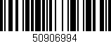 Código de barras (EAN, GTIN, SKU, ISBN): '50906994'