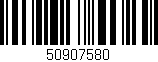 Código de barras (EAN, GTIN, SKU, ISBN): '50907580'