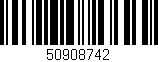 Código de barras (EAN, GTIN, SKU, ISBN): '50908742'