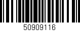 Código de barras (EAN, GTIN, SKU, ISBN): '50909116'
