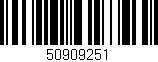 Código de barras (EAN, GTIN, SKU, ISBN): '50909251'