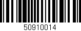 Código de barras (EAN, GTIN, SKU, ISBN): '50910014'