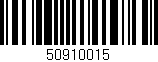 Código de barras (EAN, GTIN, SKU, ISBN): '50910015'
