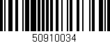 Código de barras (EAN, GTIN, SKU, ISBN): '50910034'