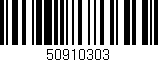 Código de barras (EAN, GTIN, SKU, ISBN): '50910303'