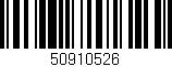 Código de barras (EAN, GTIN, SKU, ISBN): '50910526'