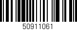 Código de barras (EAN, GTIN, SKU, ISBN): '50911061'